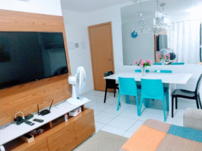 Lindo e espaçoso Flat em Muro Alto- 3 quartos-suíte- ar-condicionado- vista total para a piscina